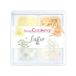 Décoration Comestible*SCRAPCOOKING 4 Décors en Sucre Pâques Mix 59 g