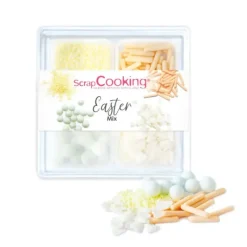 Décoration Comestible*SCRAPCOOKING 4 Décors en Sucre Pâques Mix 59 g