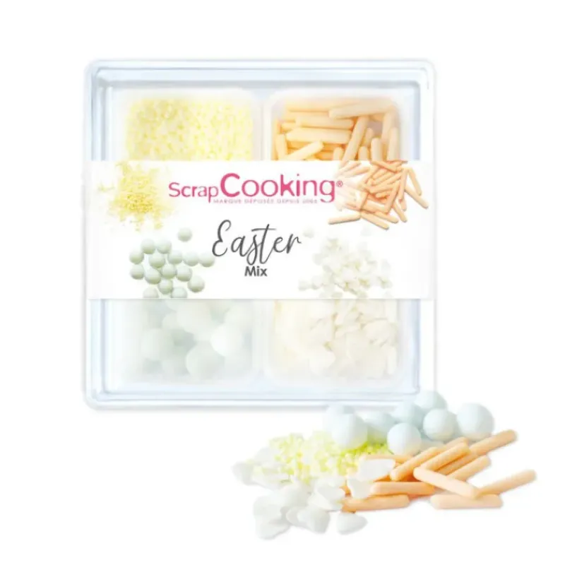 Décoration Comestible*SCRAPCOOKING 4 Décors en Sucre Pâques Mix 59 g