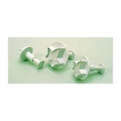 Emporte Pièce - Découpoir Pâtisserie*MALLARD FERRIERE 3 Découpoirs Petite Feuille de Lierre à Poussoir