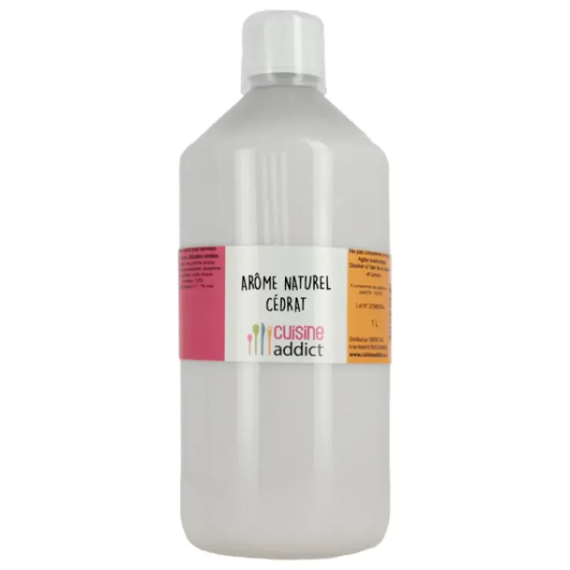 Arômes Alimentaires*CUISINEADDICT Arôme alimentaire naturel Cedrat 1 L