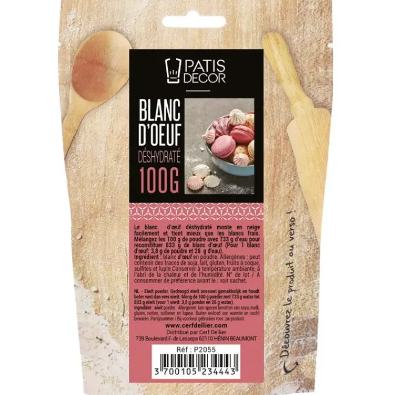 Produits Pâtisserie*PATISDECOR Blanc d'Oeuf en Poudre 100 g Patisdécor