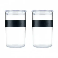 Conservation*BODUM Bocal Plastique 1 L avec Couvercle (x2) PRESSO