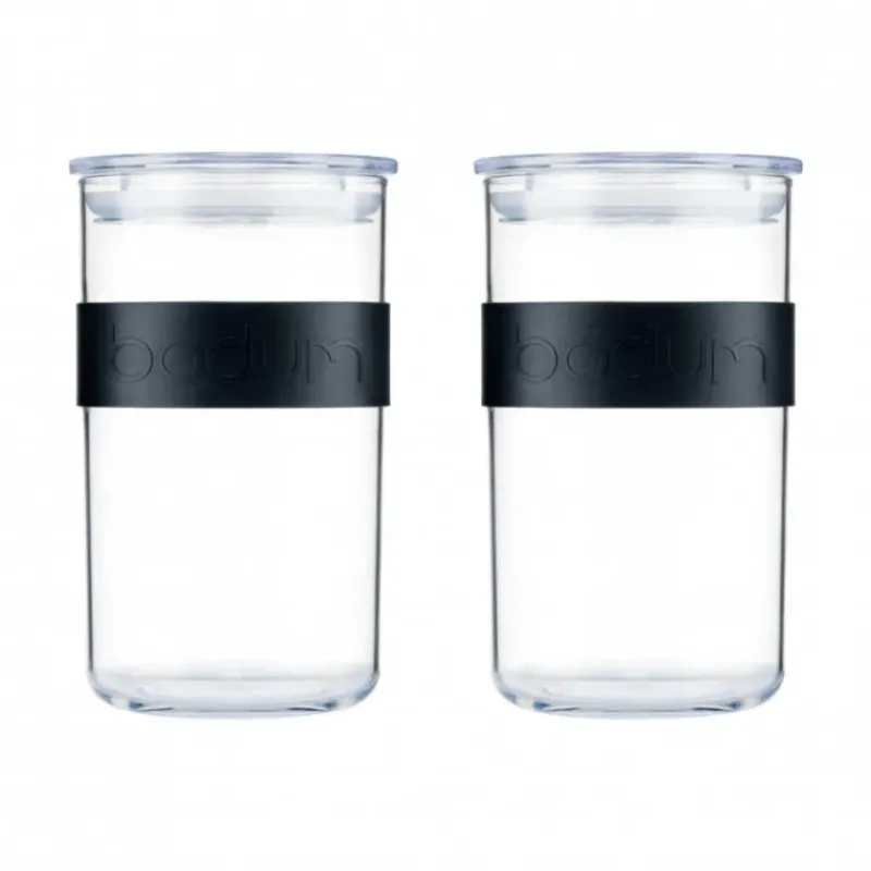 Conservation*BODUM Bocal Plastique 1 L avec Couvercle (x2) PRESSO