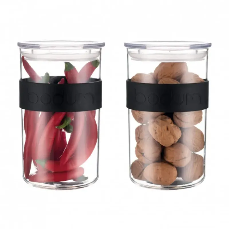 Conservation*BODUM Bocal Plastique 1 L avec Couvercle (x2) PRESSO