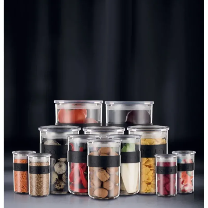 Conservation*BODUM Bocal Plastique 1 L avec Couvercle (x2) PRESSO