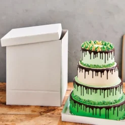 Emballage Alimentaire*FUNCAKES Boîte à Gâteau Carré 37x37cm H.45cm (x1)