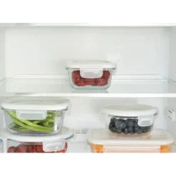 Plat De Cuisson|Conservation*PEBBLY Boîte de Conservation en Verre Carré 320 ml