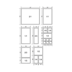 Conservation*BOURGEAT Boîte Modulus Gastronorme 12 litres GN 2/3 H15 cm