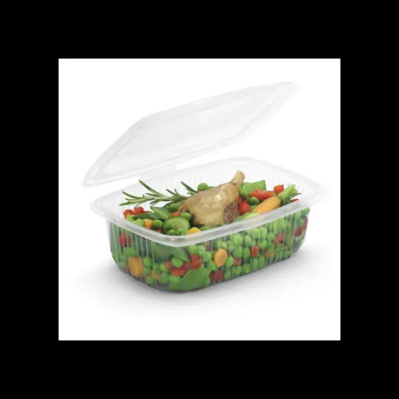 Conservation*CUISINEADDICT Boîte Plastique avec Couvercle 500 ml 14,2 x 12,3 cm x H 8,8 cm (x50) Ondipack
