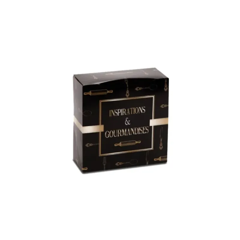 Emballage Alimentaire*CUISINEADDICT Boîte pâtissière Inspirations et Gourmandises - 29 x H 5 cm - (x50)