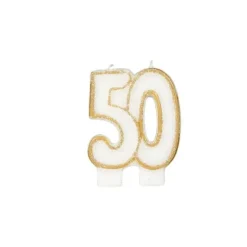 Décoration Gâteau*GATODECO Bougie Anniversaire 50 ans Gatodéco