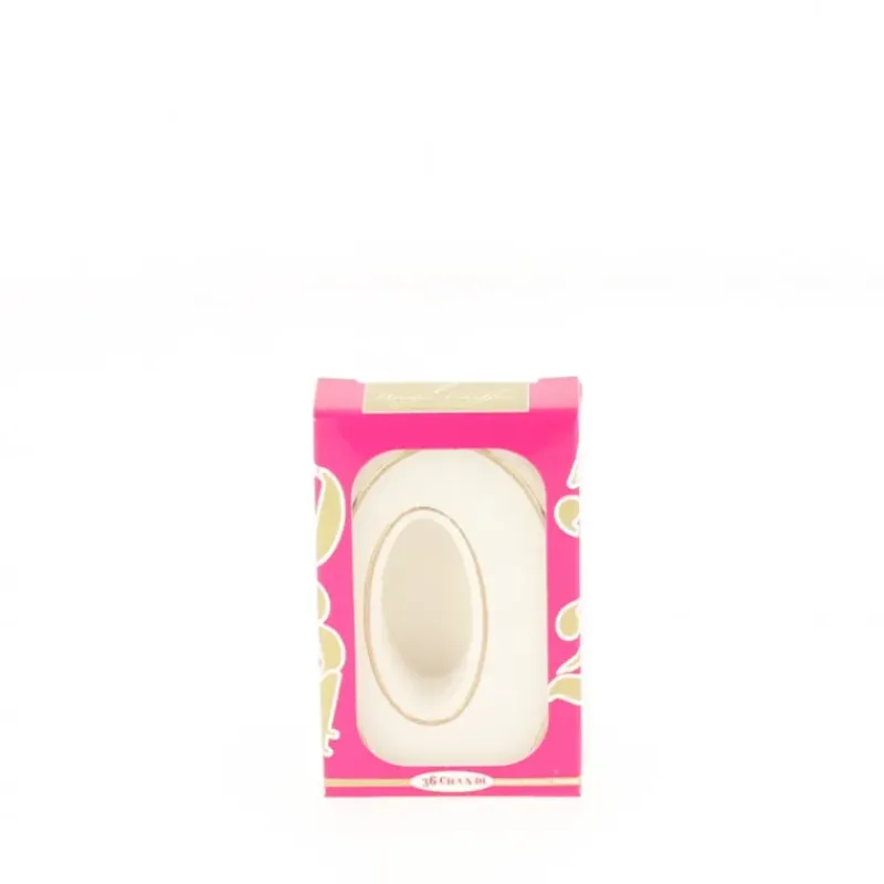 Décoration Gâteau*CUISINEADDICT Bougie anniversaire chiffre 0 blanche avec filet doré