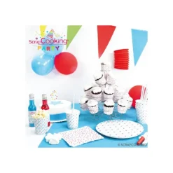 Décoration Gâteau*SCRAPCOOKING Bougie Chiffre 7 Blanche à Etoiles Multicolores
