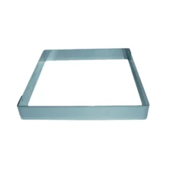 Cercle À Patisserie*MALLARD FERRIERE Cadre à Entremets Inox 22 x 22 cm x H 3,5 cm Mallard