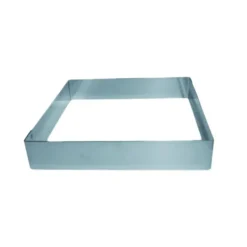 Cercle À Patisserie*MALLARD FERRIERE Cadre à Mousse Inox 16 x 16 cm x H 4,5 cm Mallard