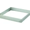Cercle À Patisserie*MALLARD FERRIERE Cadre à Tarte Carré Inox Perforé 16 cm H.2 cm