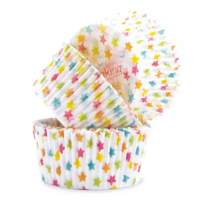 Moules En Papier*SCRAPCOOKING Caissette en Papier Etoiles x 40