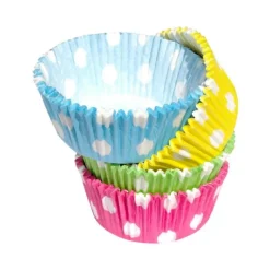 Moules En Papier*SCRAPCOOKING Caissette en Papier Pois 4 Couleurs x70