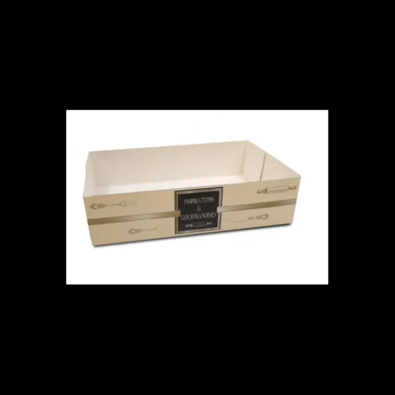Emballage Alimentaire*CUISINEADDICT Caissette pâtissière Inspirations - 18 x 12 x H 5 cm - (x100)