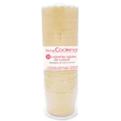 Moules En Papier*SCRAPCOOKING Caissette rigide de cuisson kraft (x25)