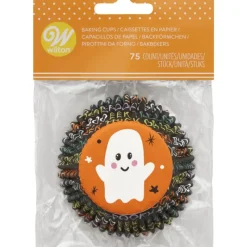 Moules En Papier*WILTON Caissettes Cupcakes Fantôme Halloween (x75)