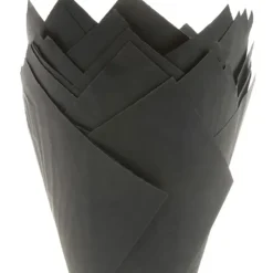 Moules En Papier*HOUSE OF MARIE Caissettes Cupcakes Noires Tulipe (x36)