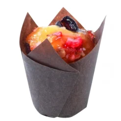 Moules En Papier*NORDIA Caissettes en Papier Tulipcup Brun Ø 5 cm H 8 cm