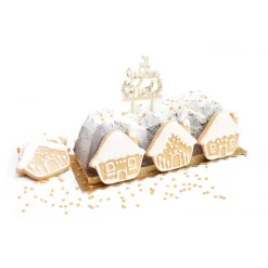 Décoration Gâteau*SCRAPCOOKING Cake Topper Bois Joyeux Noël 13cm