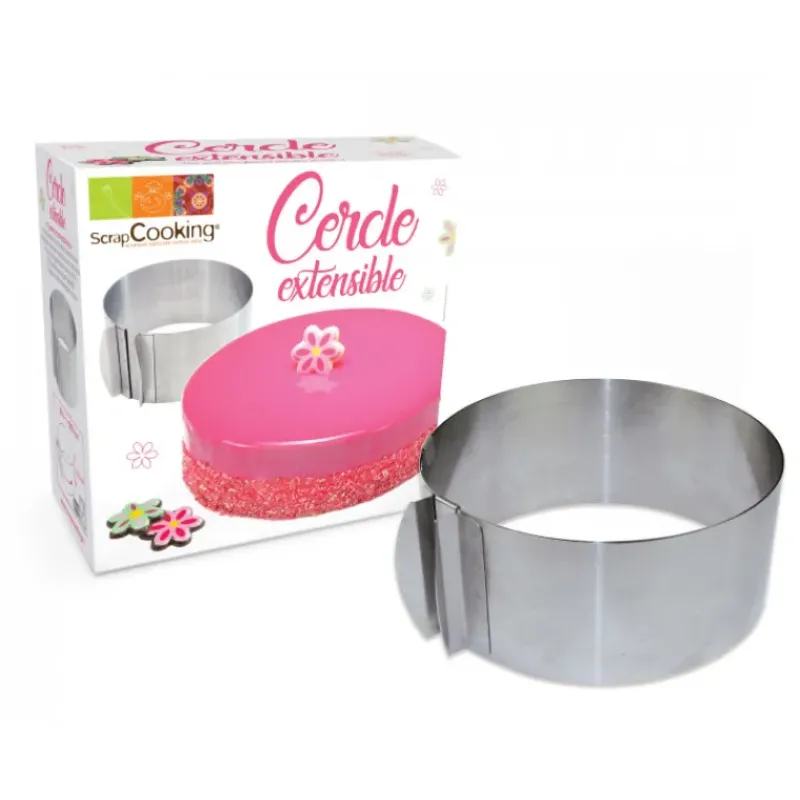 Cercle À Patisserie*SCRAPCOOKING Cercle à Pâtisserie Extensible Inox
