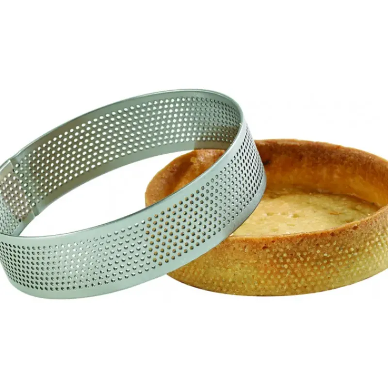 Cercle À Patisserie*MALLARD FERRIERE Cercle à Tarte Inox Perforé Ø20 cm H.2 cm