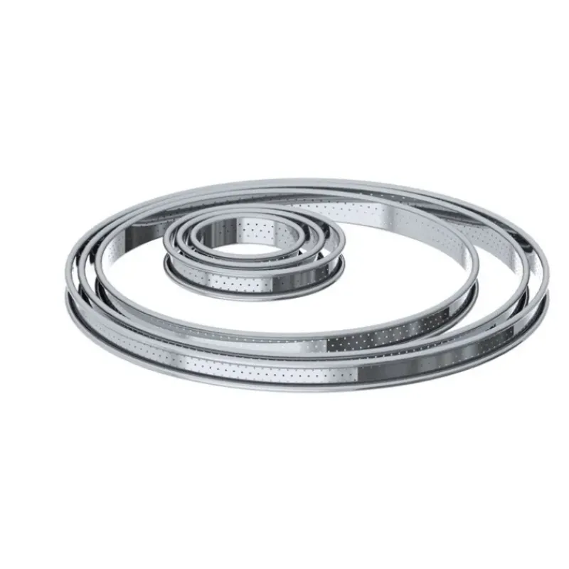 Cercle À Patisserie*DE BUYER Cercle à Tarte perforé Ø 22 cm en Inox par