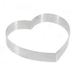 Cercle À Patisserie*DE BUYER Cercle perforé forme coeur ø 12 cm de L'école Valrhona par