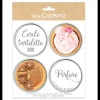 Cercle À Patisserie*SCRAPCOOKING Cercles à Tarte Individuels Perforés Ronds 8 cm (x4)