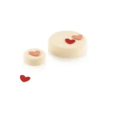 Emporte Pièce - Découpoir Pâtisserie|Moule Silicone*SILIKOMART Chablon Silicone Cœur 3,1 x 3,1 cm (x30) Professional