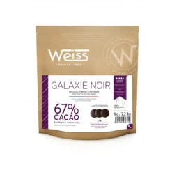 Chocolat De Couverture*WEISS Chocolat Noir 67% 1 kg Galaxie