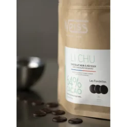 Chocolat De Couverture*WEISS Chocolat Noir 64% Li Chu 1 kg