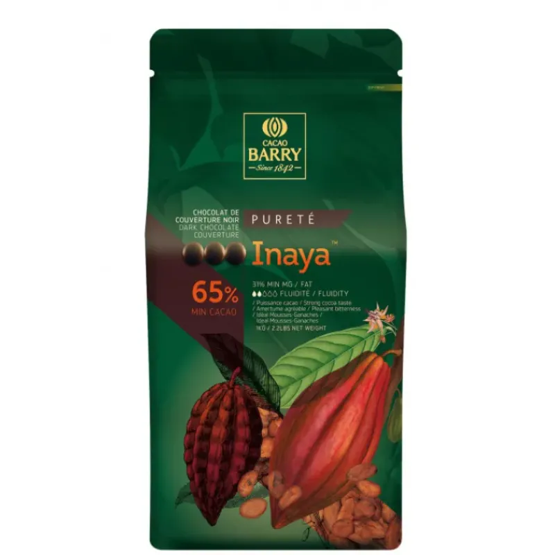 Chocolat De Couverture*BARRY Chocolat Noir Inaya 65% 5 kg