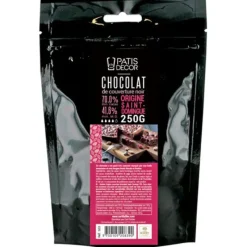Chocolat De Couverture*PATISDECOR Chocolat Noir Origine St Domingue 250 g Patisdécor