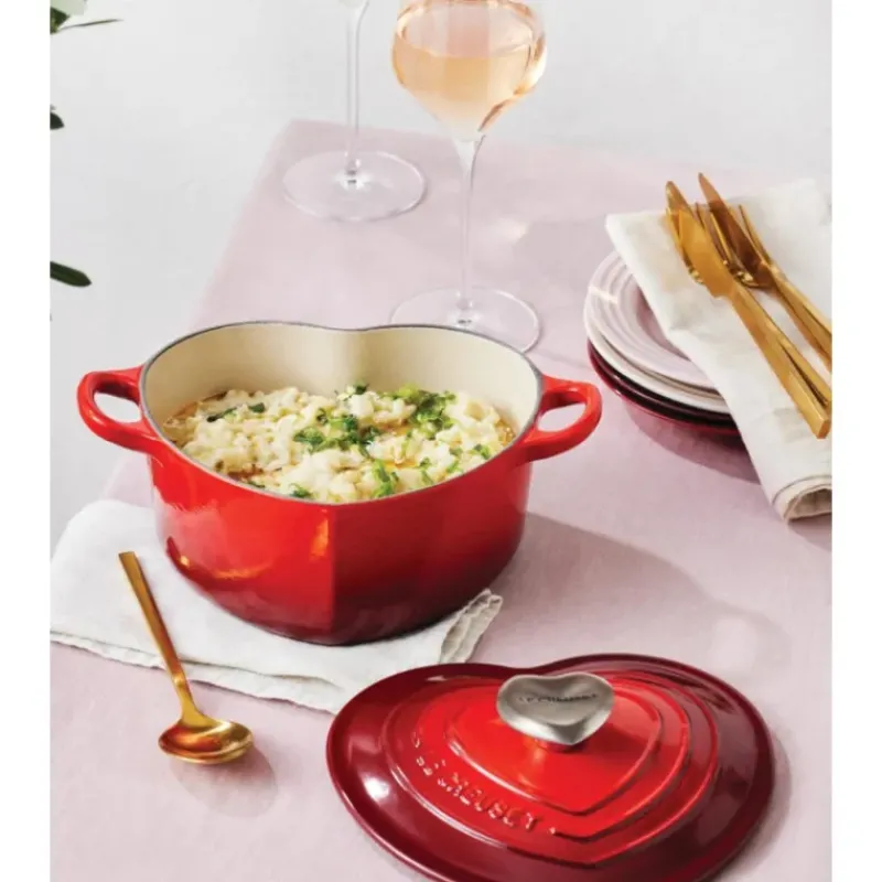 Cocotte En Fonte*LE CREUSET Cocotte en Fonte Cœur 20 cm Cerise