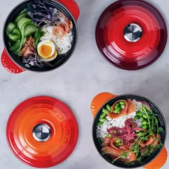 Cocotte En Fonte*LE CREUSET Cocotte en Fonte Every 18 cm Volcanique