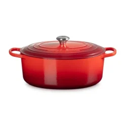 Cocotte En Fonte*LE CREUSET Cocotte en Fonte Ovale 35 cm Cerise Signature