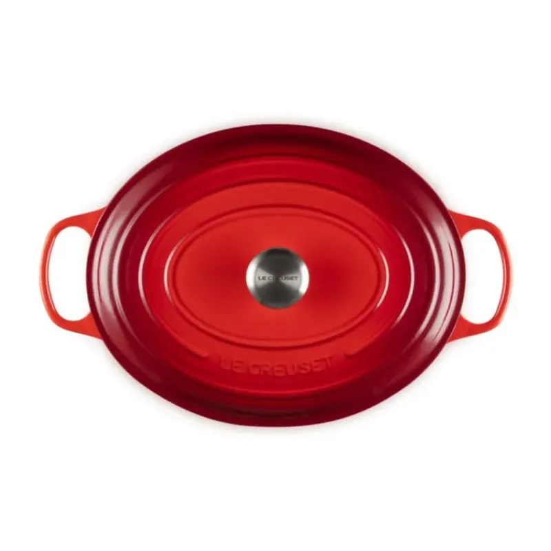 Cocotte En Fonte*LE CREUSET Cocotte en Fonte Ovale 35 cm Cerise Signature