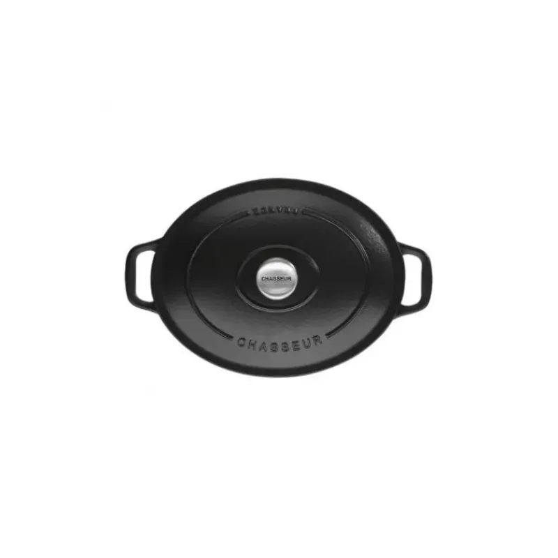Cocotte En Fonte*CHASSEUR Cocotte en Fonte Ovale 33 cm Noir Mat