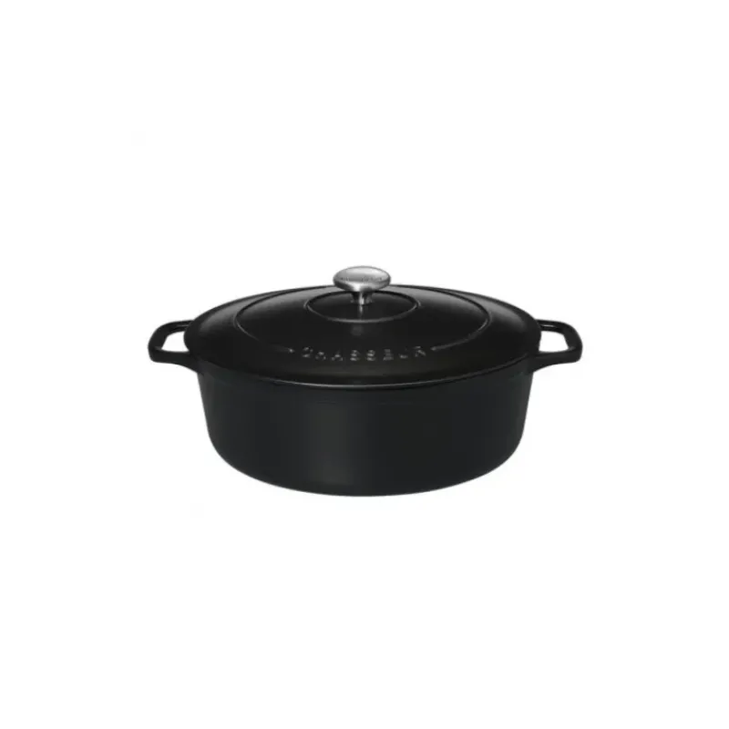 Cocotte En Fonte*CHASSEUR Cocotte en Fonte Ovale 33 cm Noir Mat