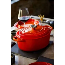 Cocotte En Fonte*LE CREUSET Cocotte en Fonte Ovale 27 cm Volcanique Signature