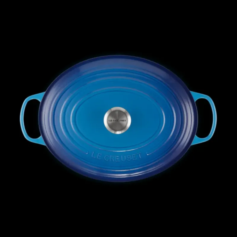 Cocotte En Fonte*LE CREUSET Cocotte en Fonte Ovale 33 cm Azur Signature