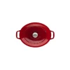 Cocotte En Fonte*CHASSEUR Cocotte en Fonte Ovale 31 cm Rubis
