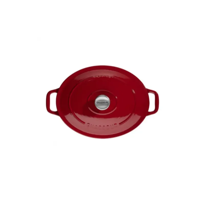 Cocotte En Fonte*CHASSEUR Cocotte en Fonte Ovale 31 cm Rouge