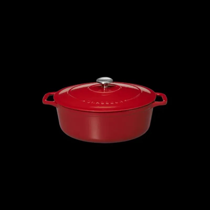 Cocotte En Fonte*CHASSEUR Cocotte en Fonte Ovale 31 cm Rouge